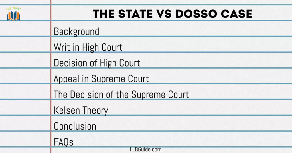 The State Vs Dosso Case