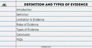 types of evidence